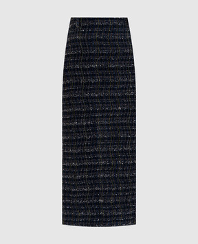 Missoni Blue midi skirt with sequins DS25WH12BC005W