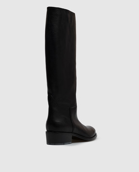 AGL Black leather boots Georgia GEORGIA