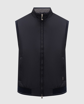 Bilancioni Blue vest with logo patch BE26G4OL1