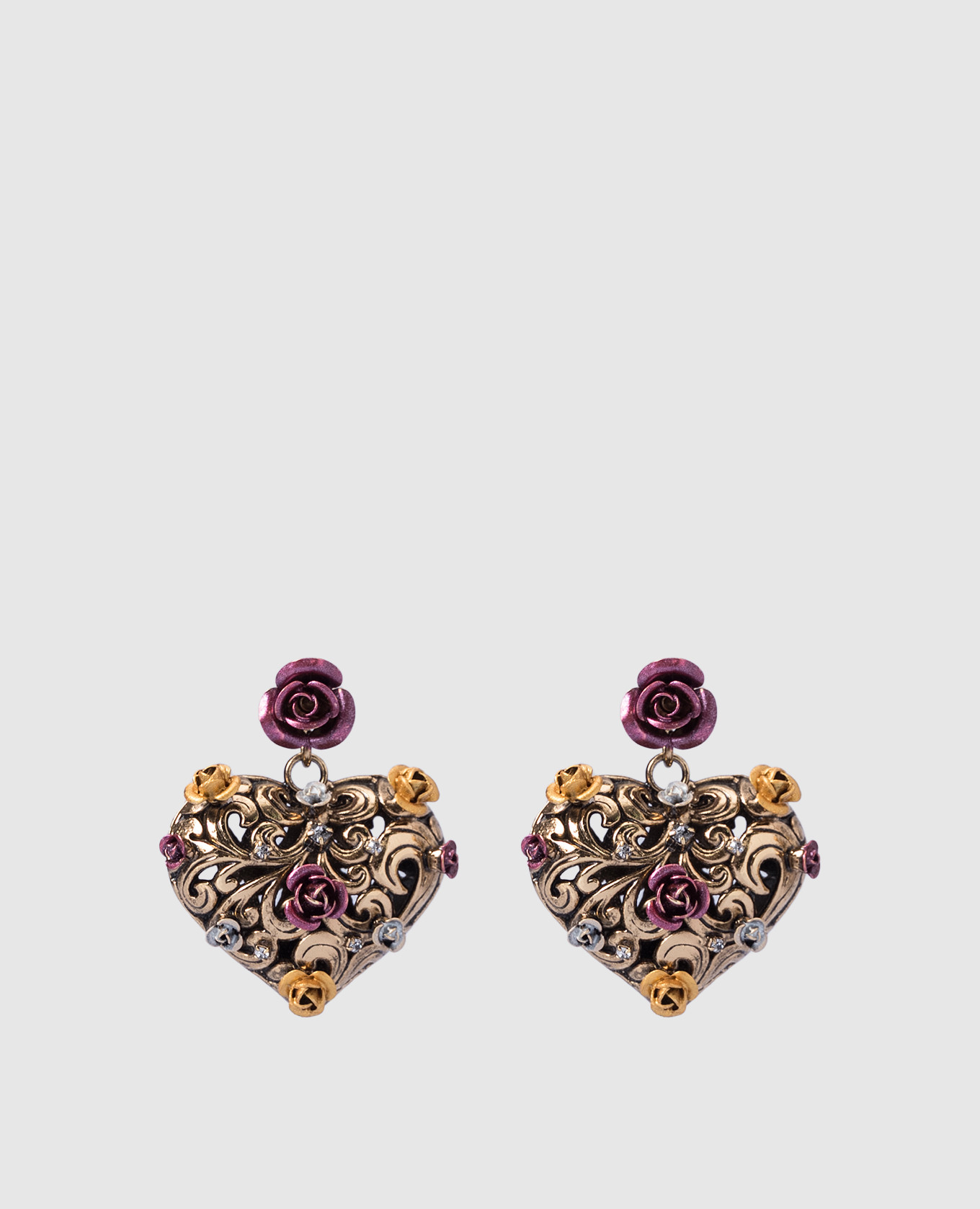 Gold Heart Openwork Earrings CelesteG