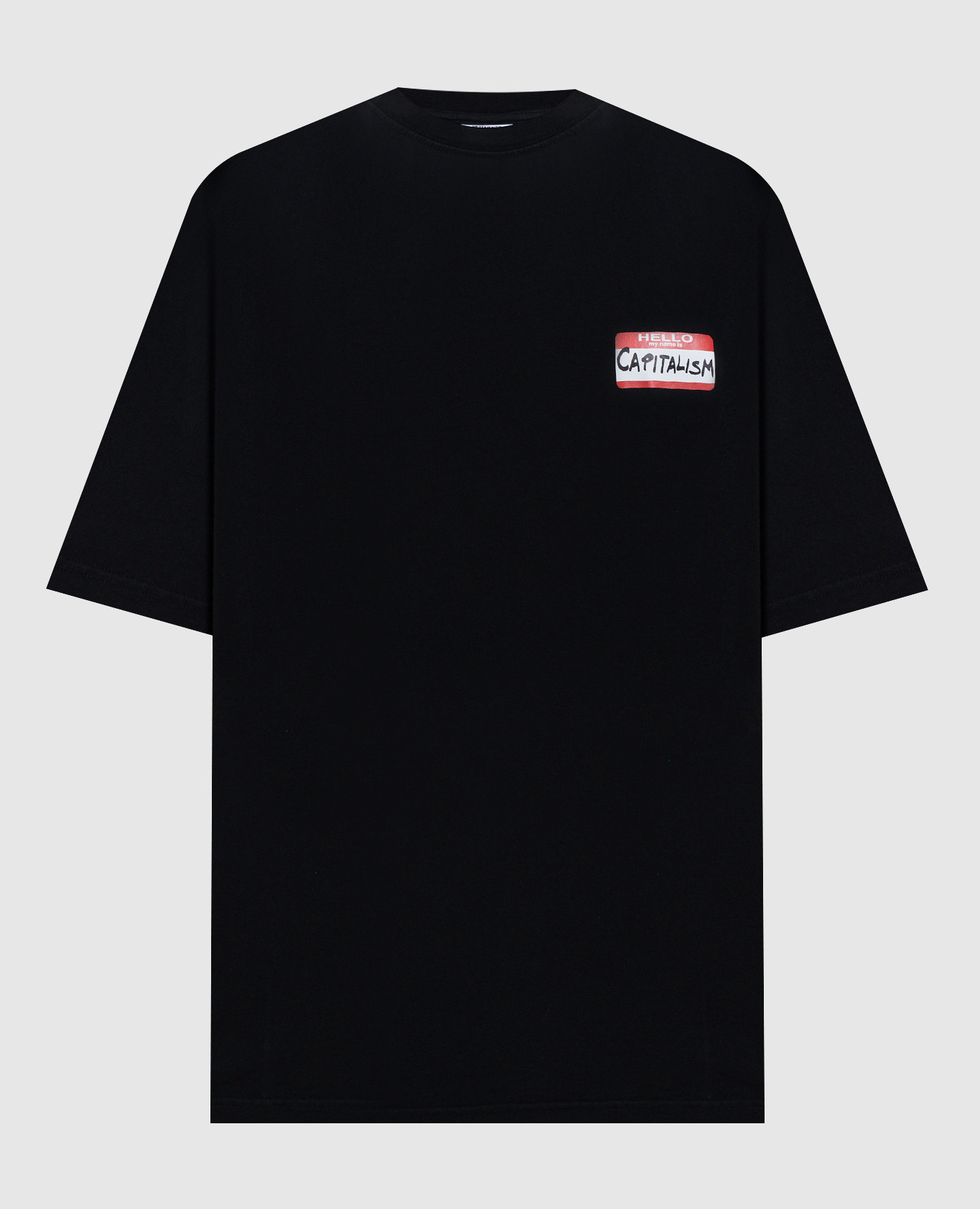 

Black T-shirt with print Vetements