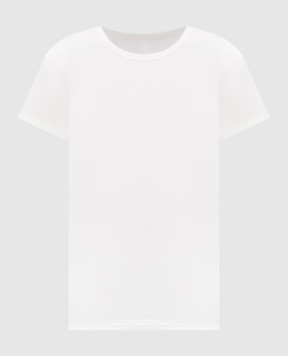 Intoca White cotton T-shirt DIOSBASICPOD312