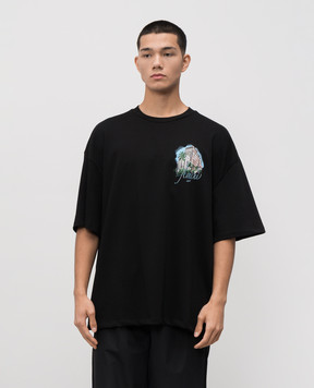 AMIRI Black T-shirt HOTEL AMJYTE1236