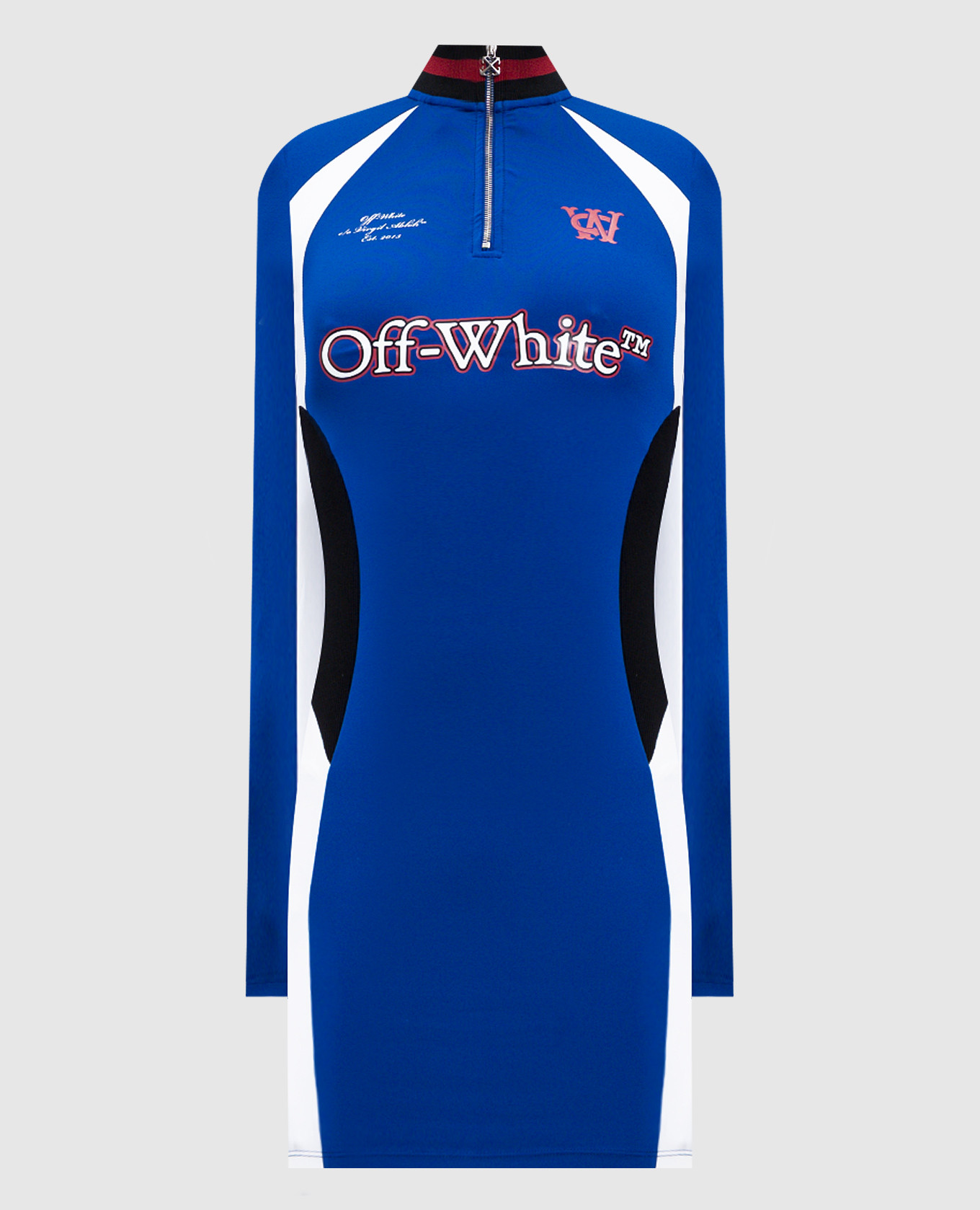 

Blue mini dress with logo print Off-White, Navy blue