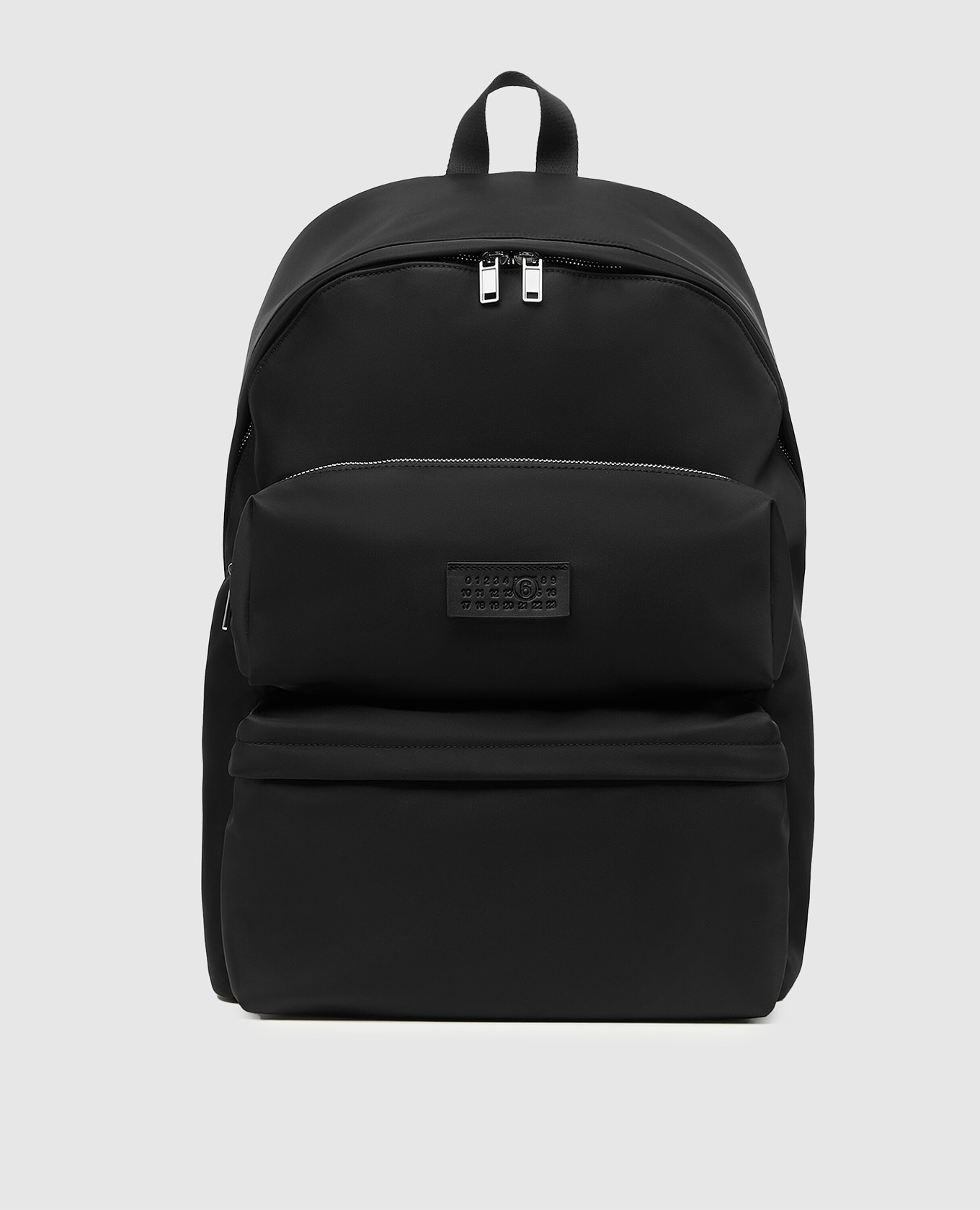 

Black backpack with logo patch Maison Margiela MM6
