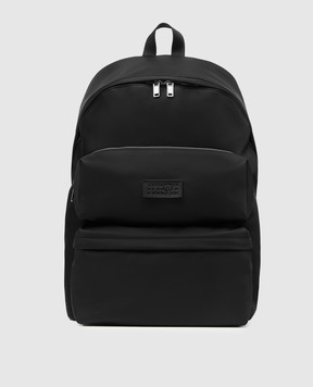 Maison Margiela MM6 Black backpack with logo patch SB5WA0006P8504