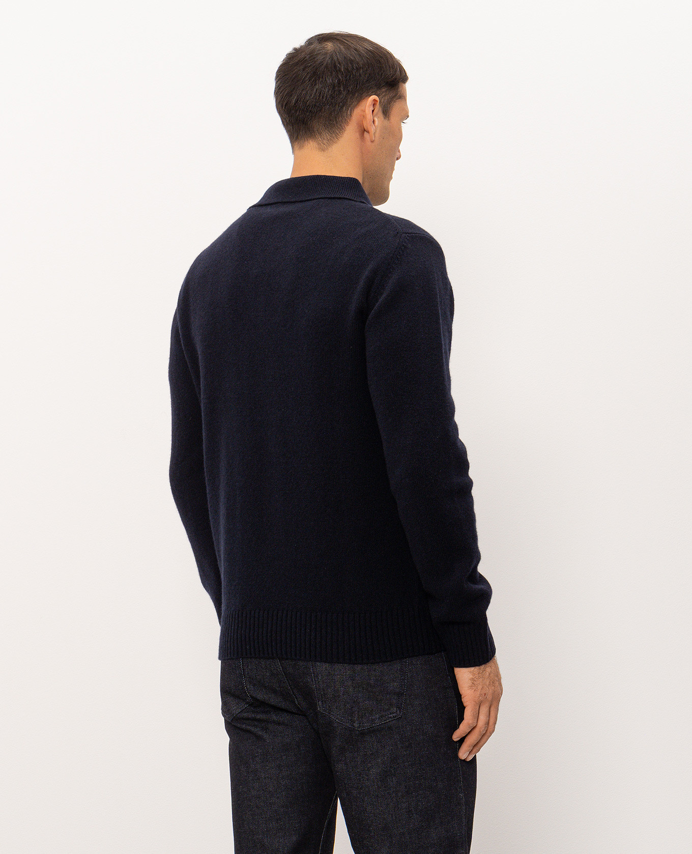 Blue wool and cashmere sweater Pini Parma 4