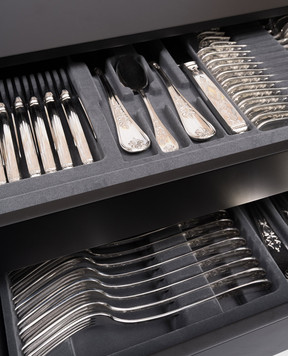 Broggi 1818 Excelsior cutlery set in a wooden case 0750000L60