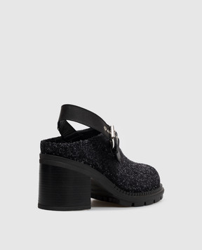 AGL Black suede clogs FRANKY FRANKYMULE