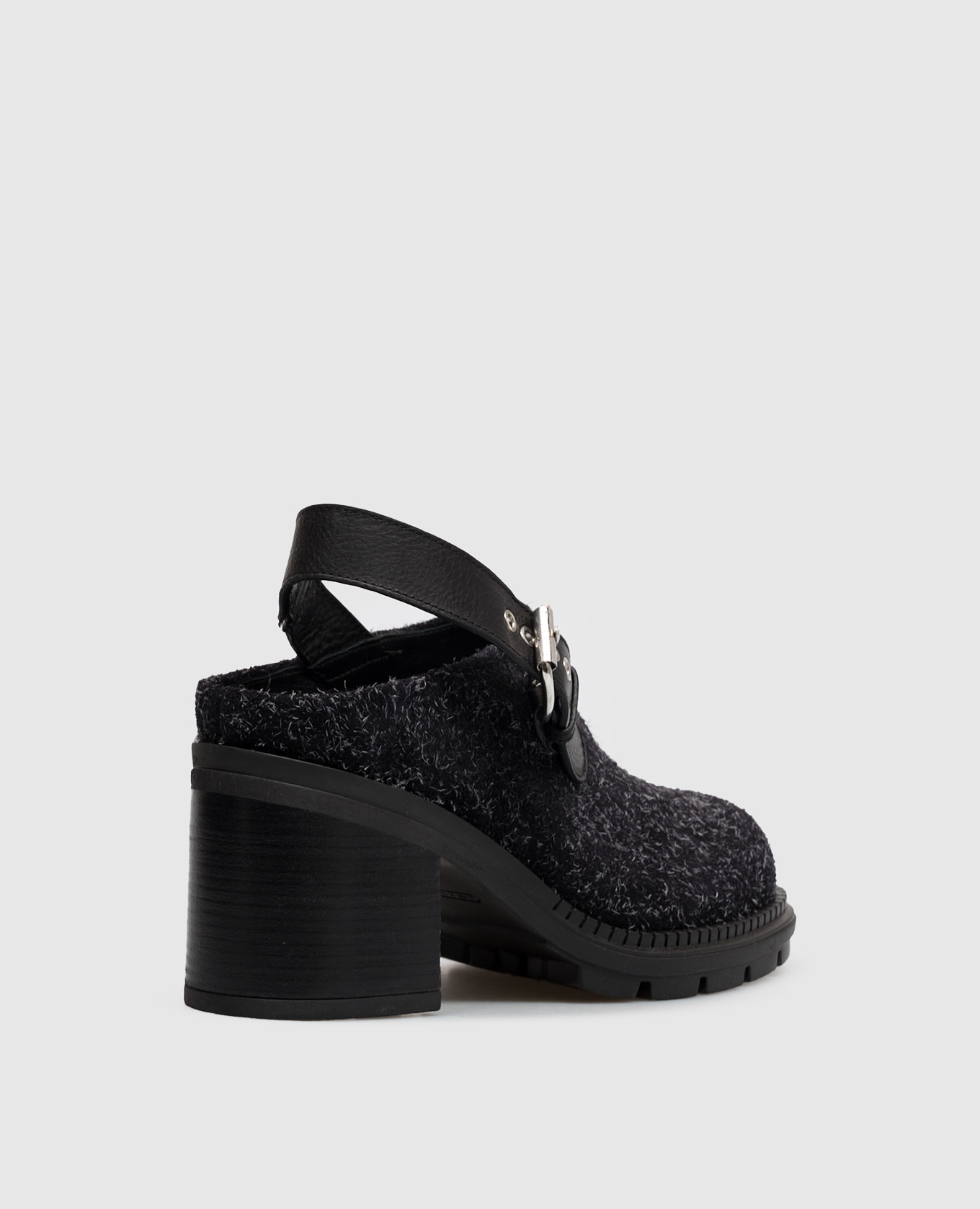Black suede clogs FRANKY AGL 3