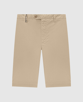 Florentino Beige linen shorts 126501613724