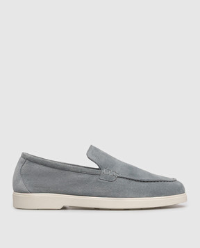 MooRER Saville grey suede loafers SAVILLEP5