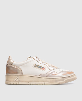 AUTRY Medalist Super Vintage Ivory Leather Sneakers AVLWMT10