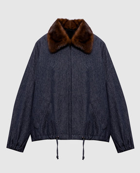 Simonetta Ravizza Linus blue wool jacket F06JA404T120M1A