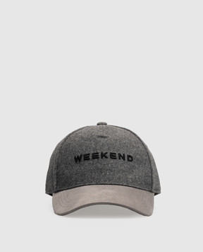 Max Mara Weekend Gray APOMPOSA cap with wool WKAPOMPOSA