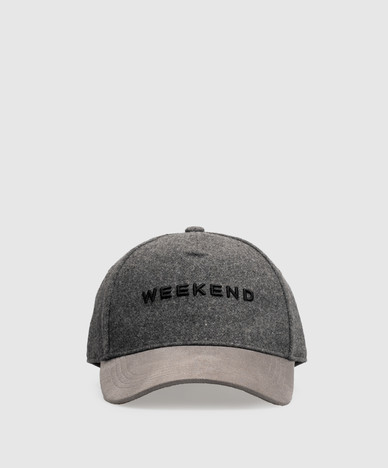 Gray APOMPOSA cap with wool