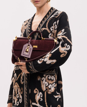 Dolce&Gabbana Burgundy suede bag My Sicily BB7782BO903