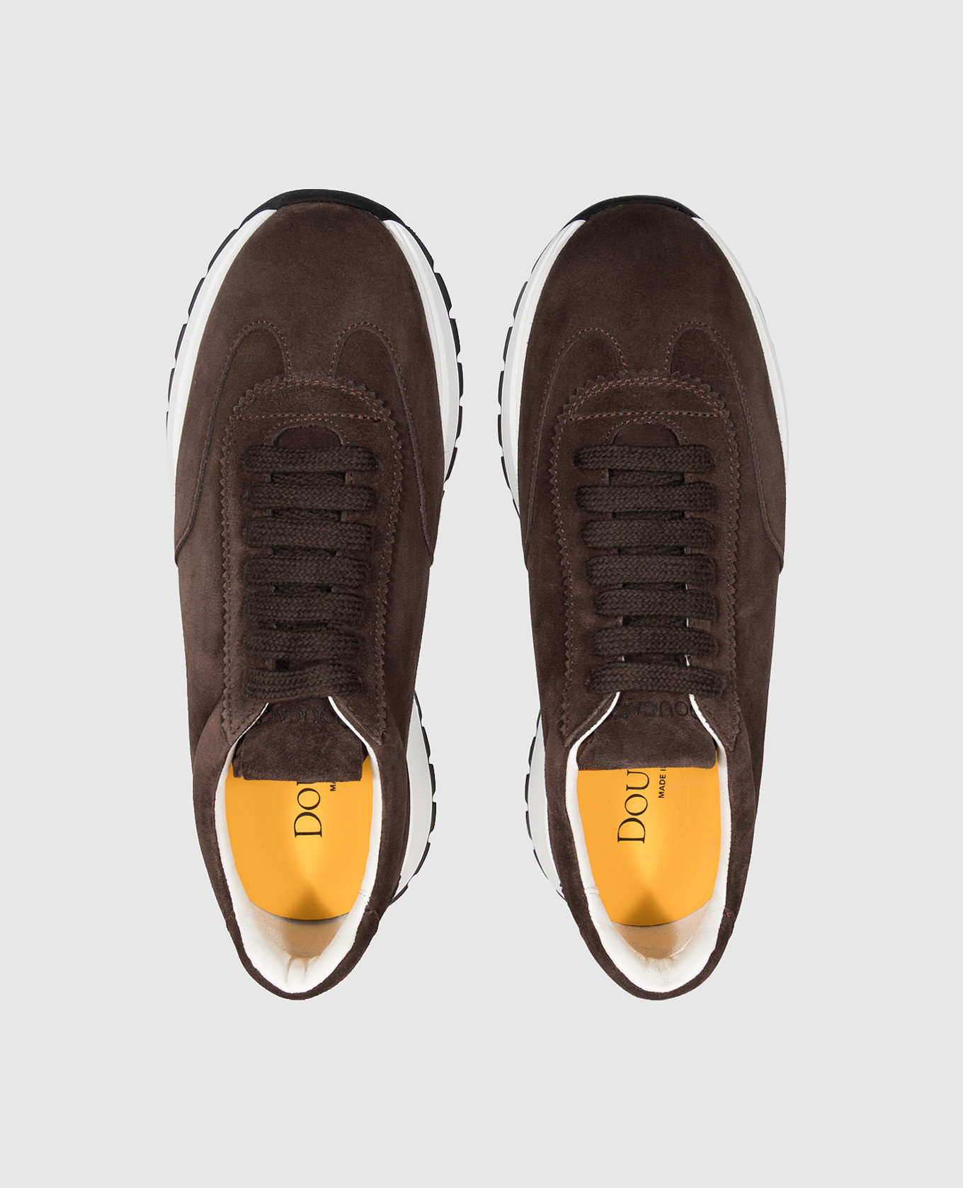 Brown suede sneakers Doucal's 4