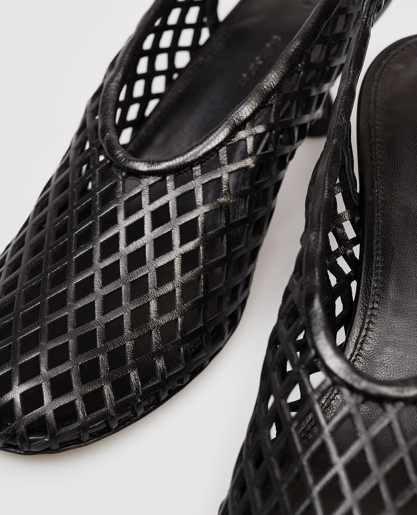 

Black leather slingbacks with perforations PROENZA SCHOULER