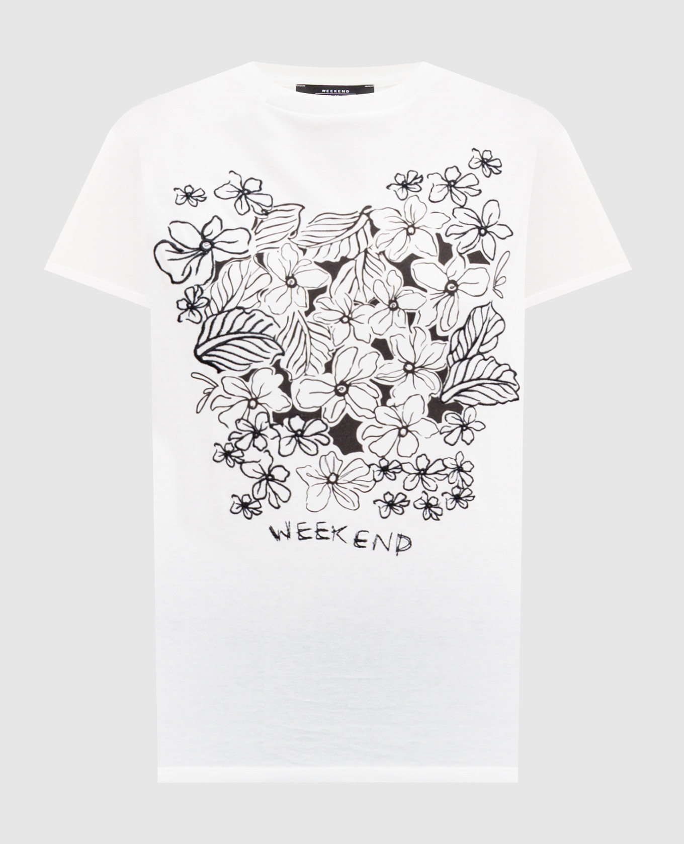 

BORA white T-shirt with floral print Max Mara Weekend