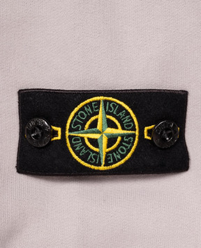 Stone Island Children's gray sweatshirt with logo patch L2S166100001S0A2068