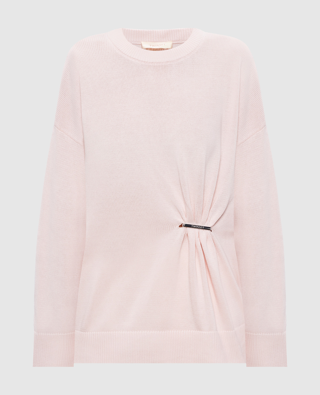 

Pink sweater with logo Twinset