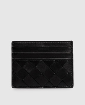 Bottega Veneta Black Intrecciato leather cardholder 796324VCPP3