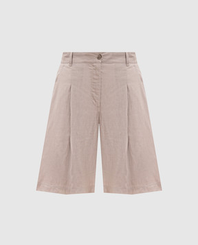 MooRER IVANA beige linen shorts IVANAJGLX