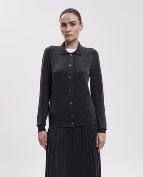 Marco Pescarolo Gray wool cardigan AURAD54M01