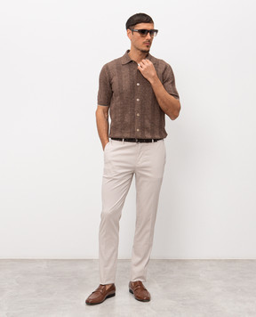 Brunello Cucinelli Beige cotton pants M289LI1770