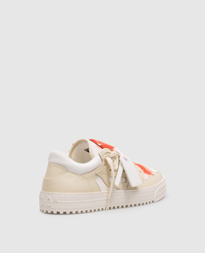 Off-White Beige leather 3.0 Court sneakers OMIA29KS26LEA001