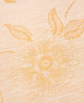 Le Jacquard Fraincais Yellow Été India linen tablecloth 31559