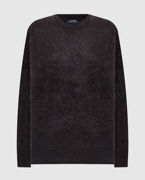 Max Mara CHICCA dark brown cashmere sweater SMMCHICCA