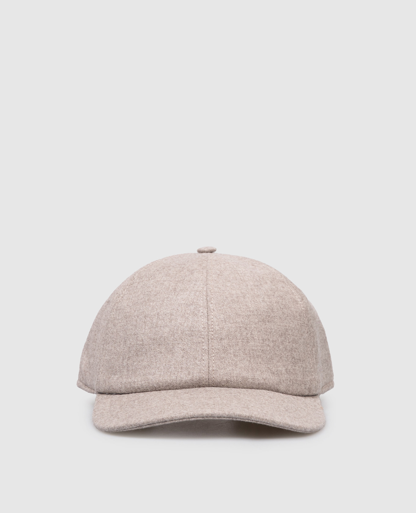 

Beige wool and cashmere cap CAPOBIANCO