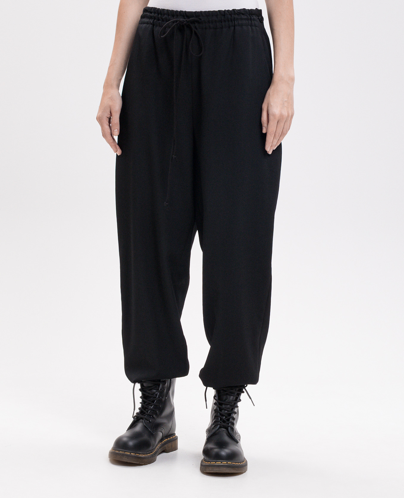 Black wool joggers Y`S Yamamoto 3