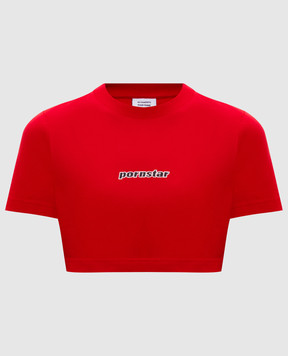 Vetements Red top with print WE76TR545R