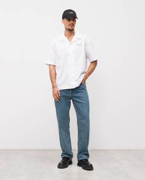Givenchy White shirt with logo print BM618F1YJQ