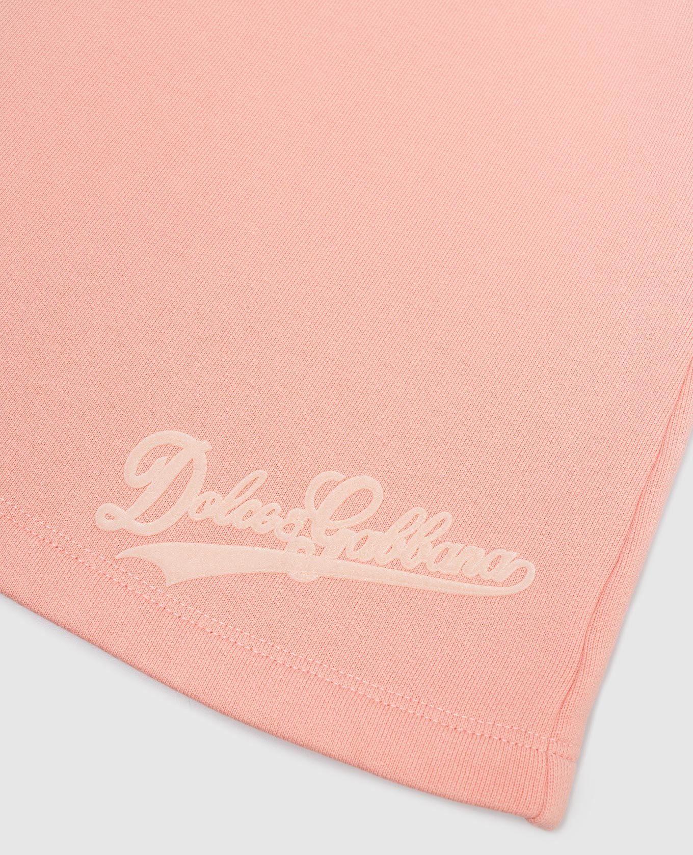 Children's pink skirt with textured logo Dolce&Gabbana 3