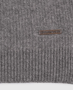Stefano Ricci Gray cashmere scarf K202022SCIF26391