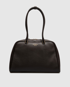 Christian Villa Brown leather tote bag 06633