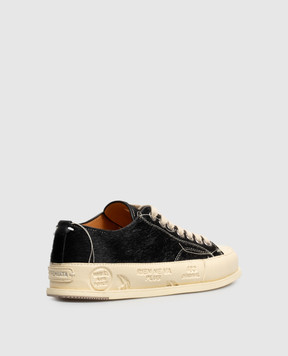 Premiata Vincentd black napped leather sneakers VINCED158613