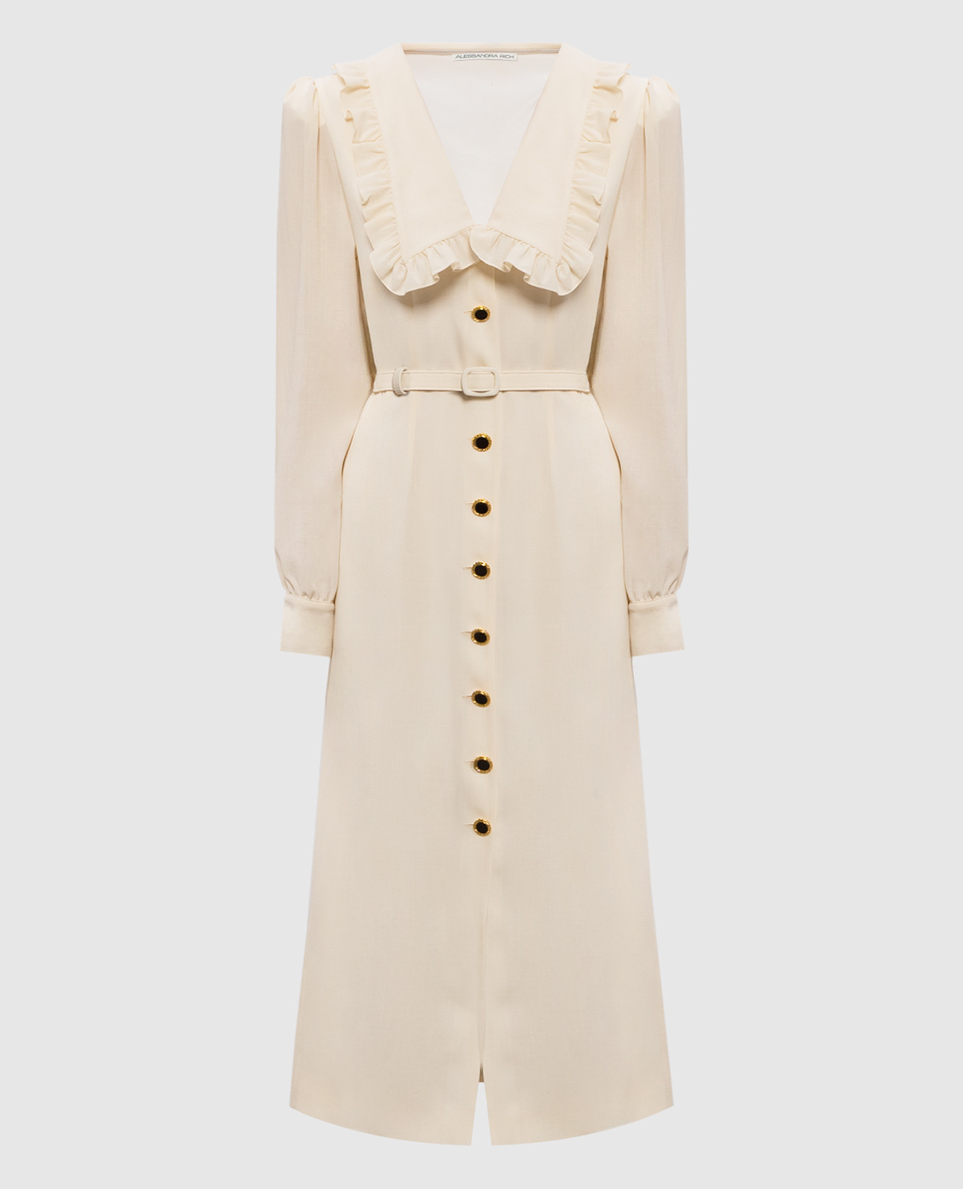 Ivory wool midi dress Alessandra Rich