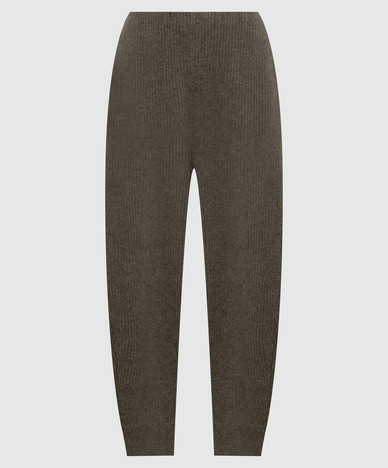 Khaki pants with wool