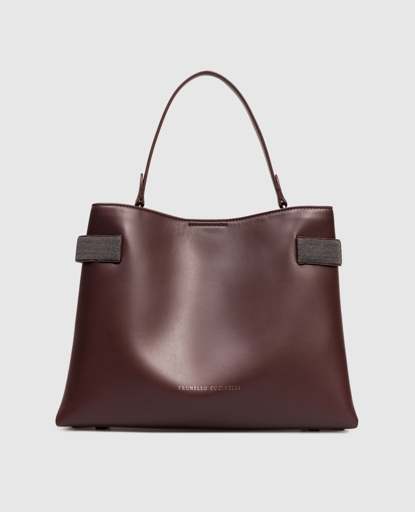 

Burgundy leather bag Essence Brunello Cucinelli