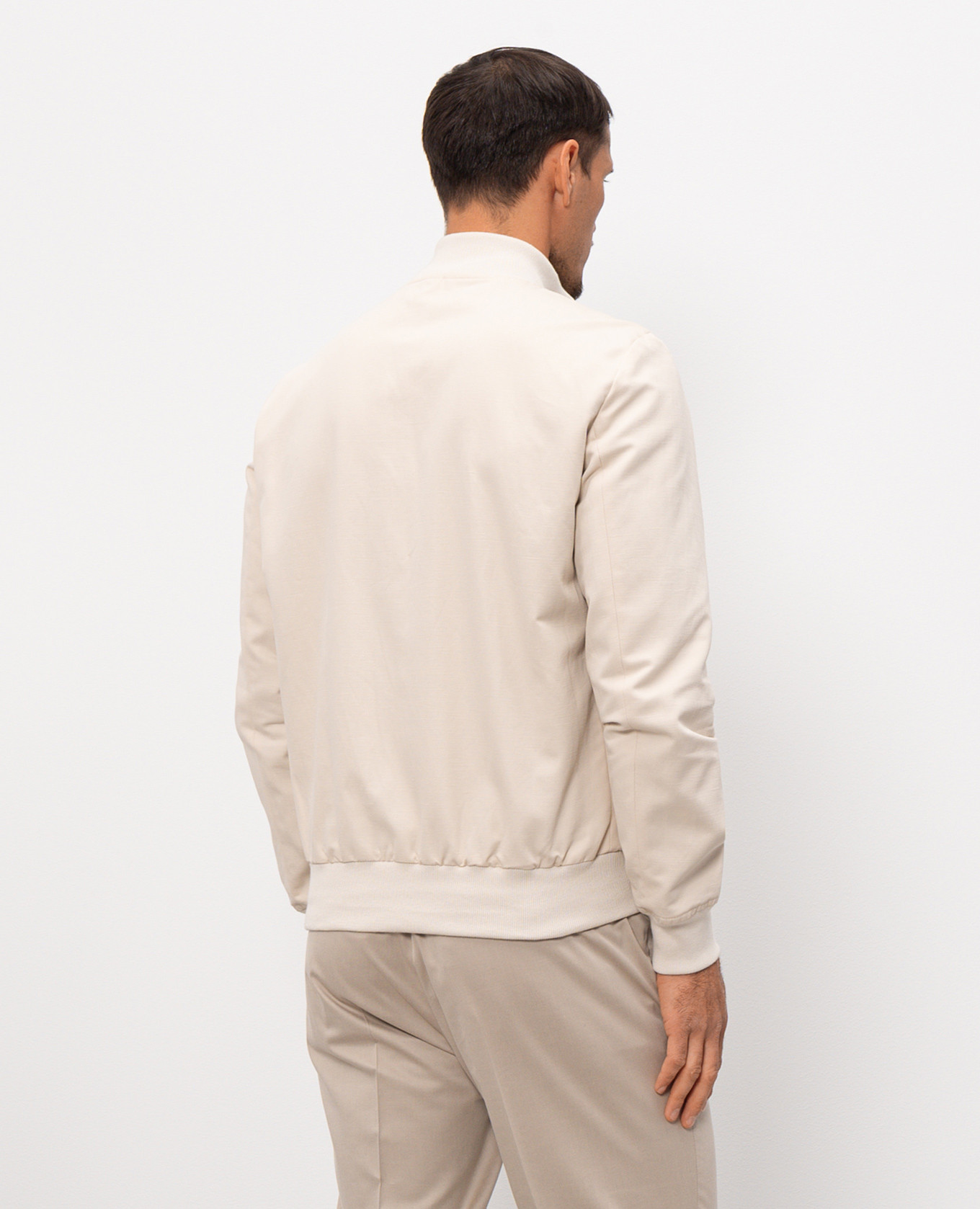 

Beige jacket with linen Pini Parma