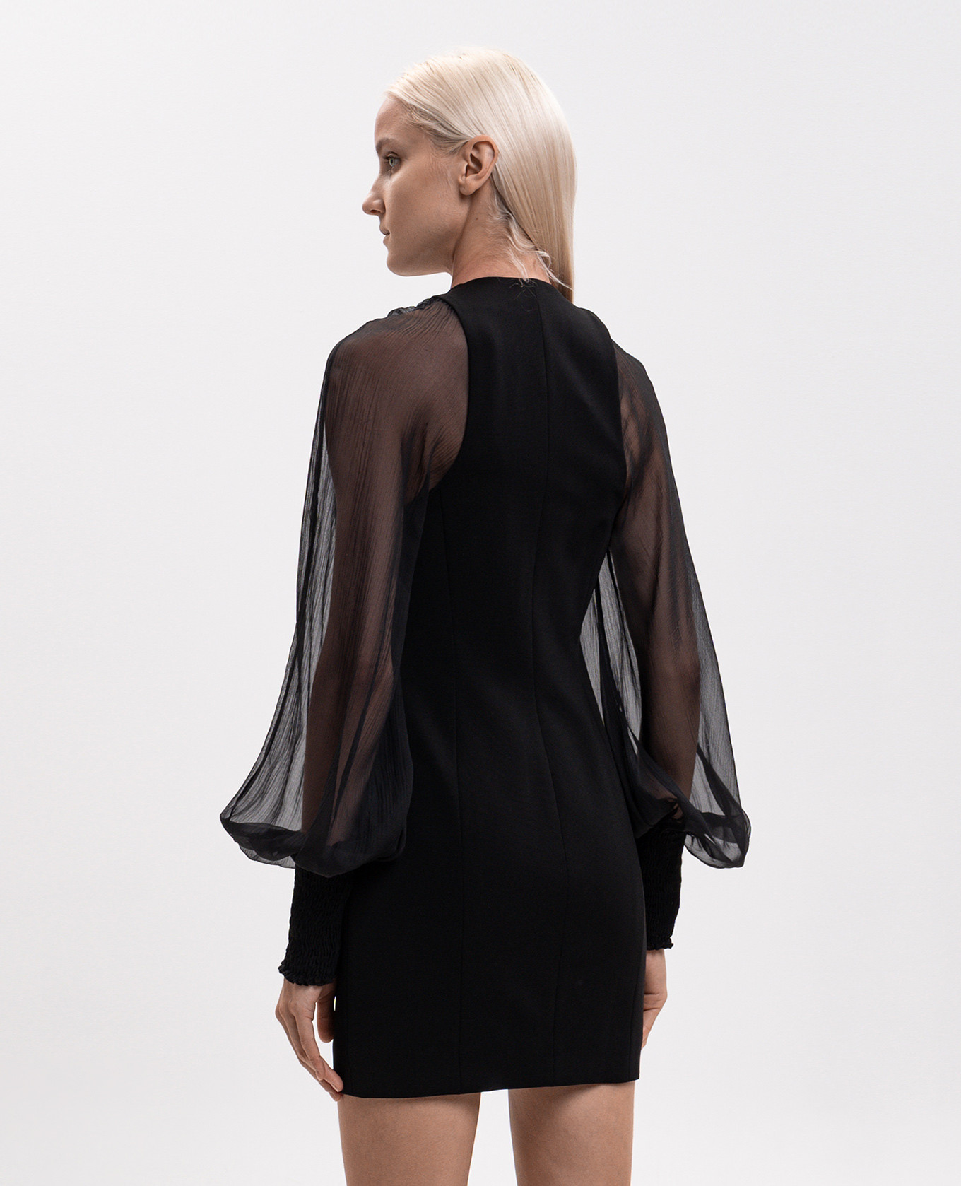 Black mini dress Balmain 4