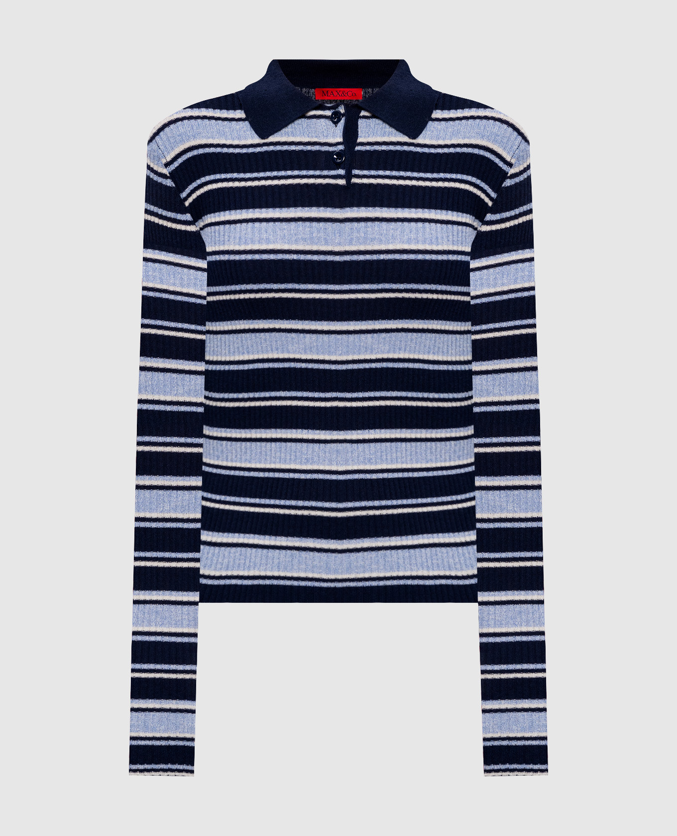 

Blue striped polo shirt Max & Co
