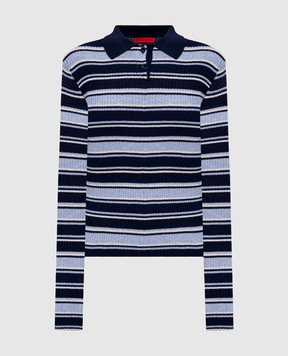 Max & Co Blue striped polo shirt MCOLOCUSTA