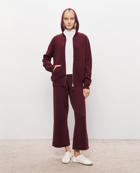 Allude Burgundy wool and cashmere sports jacket 26537610