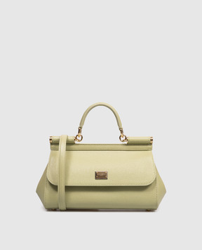 Dolce&Gabbana Green leather bag Sicily BB7652B1001